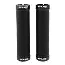 1 Pair Leather Bike Handlebar Grips Lock on Anti-slip Handle Bar Cover Black
