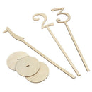 40pcs 1-40 Wood Table Numbers with Holder Base for Wedding Home Wedding Ann