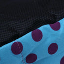 Removable cushion House Bed for Pets Dog Cat S Blue, Black dots W6S6