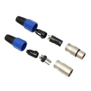 10 Pairs XLR Male and Female Microphone Speaker Cable Adapter for Guitar Mixer