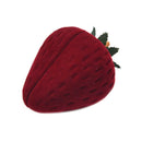 Velvet Strawberry Jewelry Box Wedding Rings Earrings Display Gifts Box Hol BX