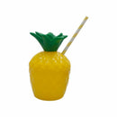 1Pcs/Lot Plastic Fruit Drinking Cup &Straw Hawaii Luau Birthday Summer Beac