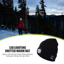 Unisex Bluetooth Earphone Music Hat Knitted Beanie Cap with LED Light for Winter