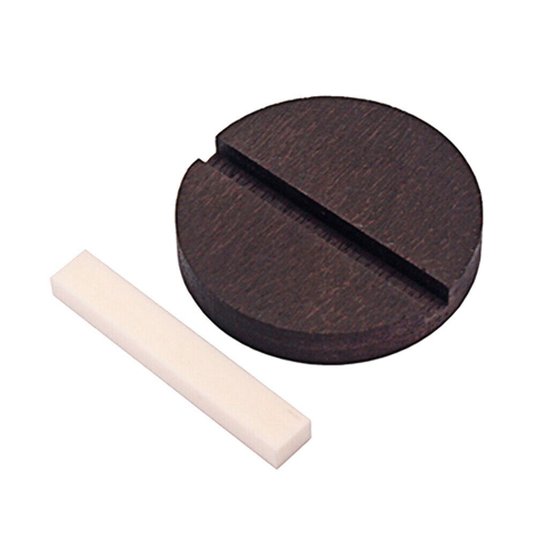 1 Set Rosewood Bridge&Bone Bridge Saddle For 3 String Cigar Box Guitar Ukulele