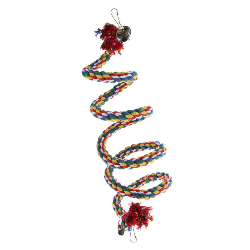150CM Colorful Cotton Rope for Pet Bird Parrot Stand Perch
