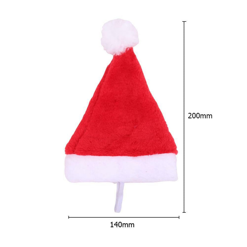 Winter Warm Pet Cat Dog Santa Claus Hat Christmas Xmas New Year Plush Cap Decor