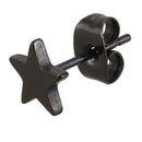 5 Pairs Stainless Steel Star Stud Earrings for Men and Women,3 mm to 7 mm J4X4