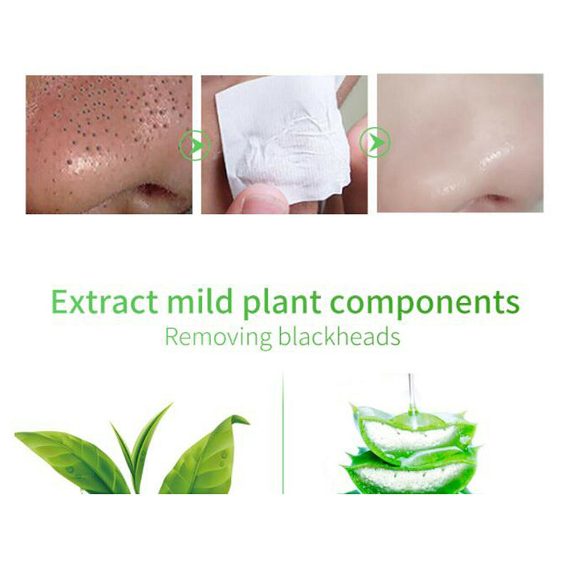 160pcs Natural Charcoal Deep Cleansing Nose Pore Strips for Combination Skin