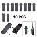 10Pcs Walkie Talkie clamps Spare Part Back Belt Clip for Baofeng 2-way Radi A3Z5