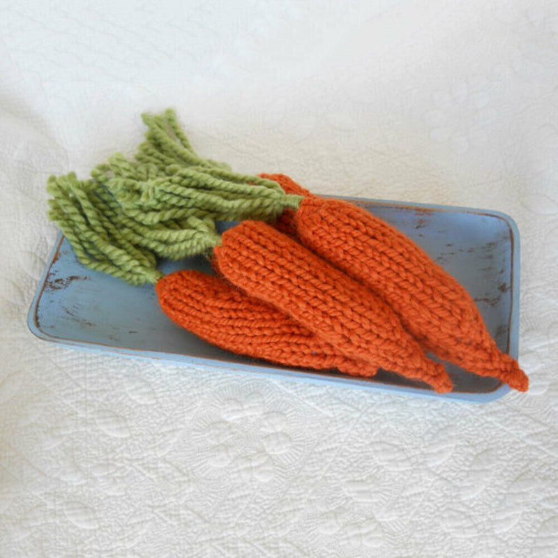 Children Manual Carrot Wool Knitted Photography Photo Props