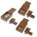 32GB/16G/8G Capacity Walnut Wood USB 2.0 Flash Drive Disk Data & Wooden Box