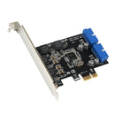 PCIe Card To 2Port Internal 19-Pin USB3.0 Controller Hub Converter Board