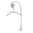 26 Inches Baby Crib Mobile Music Box Holder Arm Bracket Nut Screw Box, White