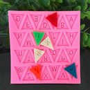 Cooking Flag Shape 26 Letters Silicone Mold Chocolate Cake Tools M&O
