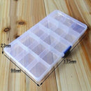 15 Lattices Portable Transparent Storage Holster Detachable Fishing Tackle Box