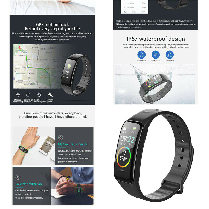 0.96inch IP67 Bluetooth Heart Rate Monitor