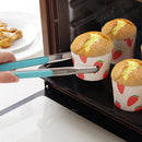 Stainless Steel Food Clip Ice Tongs Meat Salad Toast Tongs BBQ Kitchen To JR