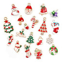 19pcs metal alloy mixed christmas charms set jewellery pendants decorIN 3C