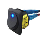 3 Pin 12V Car Boat Blue LED Round Dot Light ON/OFF Rocker Toggle Switch  25A
