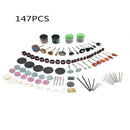 147pcs Rotary Tool Accessory Grinding Derusting Cutting Polishing Bit Kit Set