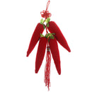Car Pendant Bamboo Charcoal Air Purifying Bag Chinese Knot Red Pepper DecorSA3C