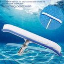 18" Swimming Pool Cleaning Brush Heavy Duty Pool Brush Head  Strong Aluminium