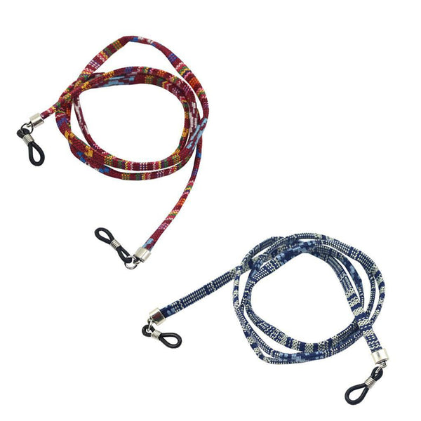 2Pcs Colorful Cotton Rope Braided Eyeglasses Chain Spectacles Cord Holder