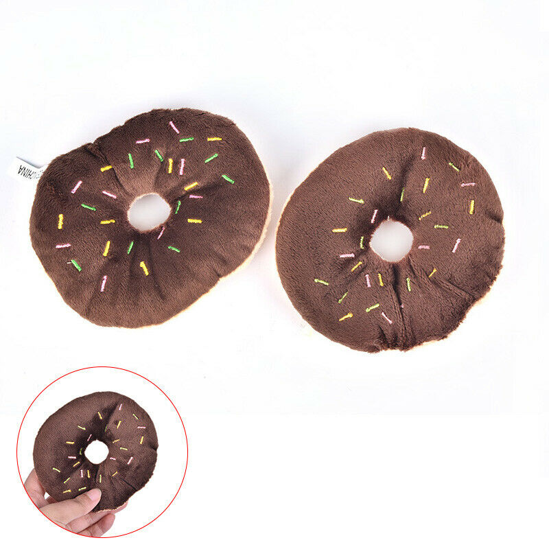 1PC Innovative Puppy Cat Squeaky Donut Toys Pet Dog Chew Throws For Pet Produc%P