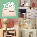Hollow Tri-ply Wood Blank Love DIY Painting Picture Photo Frame Home Decor