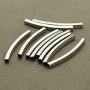 30pcs/bag Jewelry Finding Connectors Curved Cylinder Tube DIY Materials