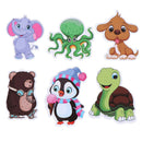 30Pcs Cartoon animal stickers DIY scrapbook suitcase laptop guitar bike stick BX