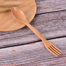 1pcs Quality Wooden Spoon Forks Set Natural Wood Cutlery Coffee Tea Spoons BX