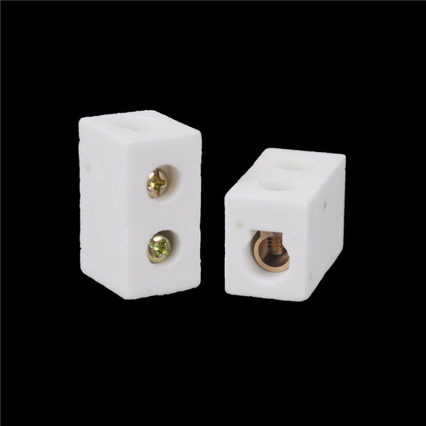 2Pcs High Temperature Ceramic Connector Block 30A 1 Way JR