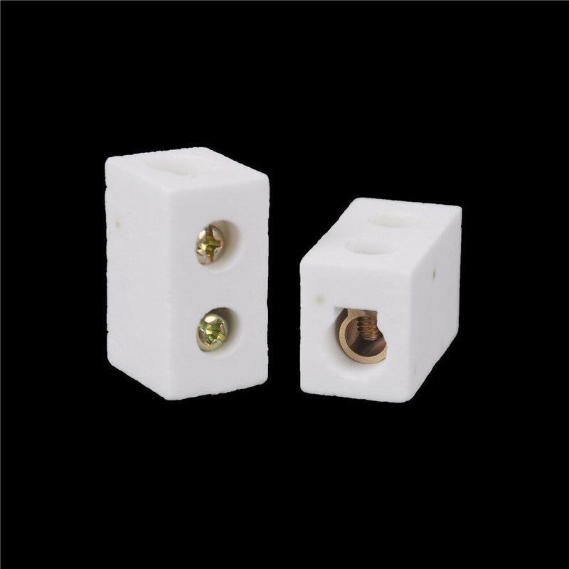 2Pcs High Temperature Ceramic Connector Block 30A 1 Way JR