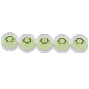 5Pcs mini round bubble spirit degree mark surface level ruler measuring lj