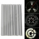 12*Bicycle Spoke Reflector Bike Wheel Clip-on Reflective Tubes Cycling Reflector