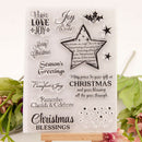 Merry Christmas Greeting Blessings Stamp clear Silicone Craft for Scrapbook JR