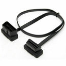 Car Elbow Obd2 16 Pin Male To Female Flat Diagnostic Extension Cable Connec C8F2
