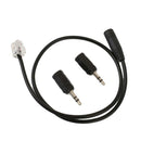 Headset Cable 3.5mm 2.5mm to RJ9 Jack Adapter Convertor PC Headset Telephone