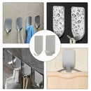 20 PCS Adhesive Hooks, Heavy Duty Wall Hooks Stainless Steel Ultra Strong W O4N1