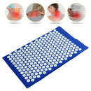 Spike Yoga Cushion Relieve Pain Acupuncture Massage Mat (Sapphire Blue) A