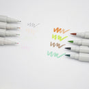 2Dual Tip Brush Markers Pens Set Art Paint Highlighter For School Drawing Sketch