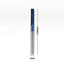 20Pcs Shank Blue Coated Cnc End Mills Carbide Milling Cutter Cnc Router Bit