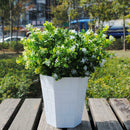 12pcs 7 Fork Water Grass Eucalyptus Plastic Artificial Plants Green Gras GWT