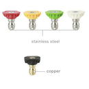 5Pcs Pressure Washer Spray Nozzles 1/4 Quick Connection Spray Tip Set (4.0