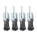 4pcs Steel Wire End Brush Metal Surface Polishing Power Tools Accessories 20mm