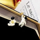 Temperament Simple Personality Star Astronaut Pin Simple Korean Earrings
