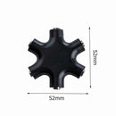 3.5mm Earphone Headphone Audio Splitter 1 Male to 5 Female Adapter (Black)