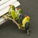 Fashion Bird Crystal Rhinestone Brooch Pin for Women Men Jewelry Decoration