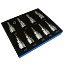 3/8 inch Drive Socket Hexagon Key Drill Set Chrome Vanadium Steel Pressure